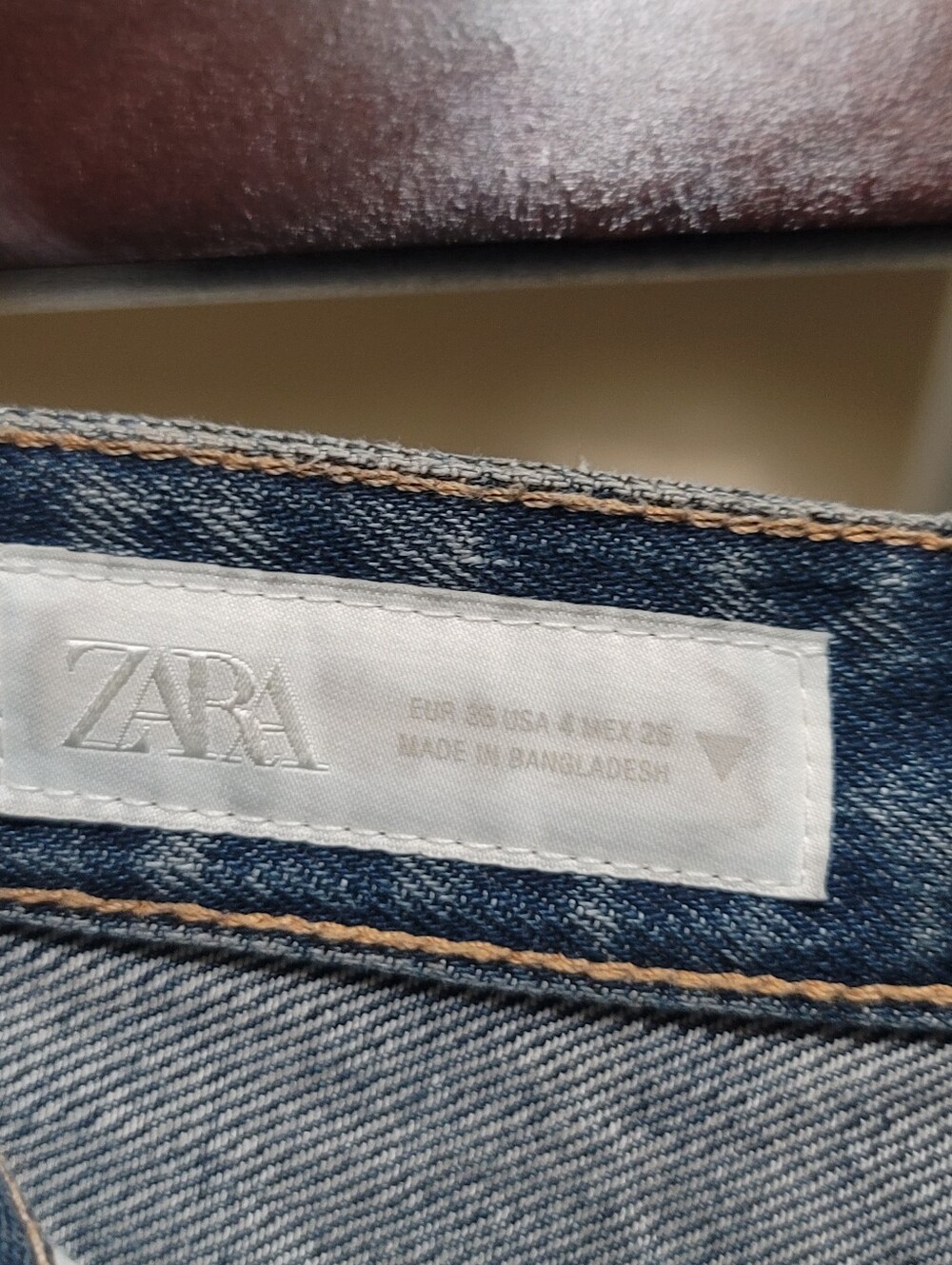 Zara Women Distressed Blue Denim Jorts. - Picture 3 of 3